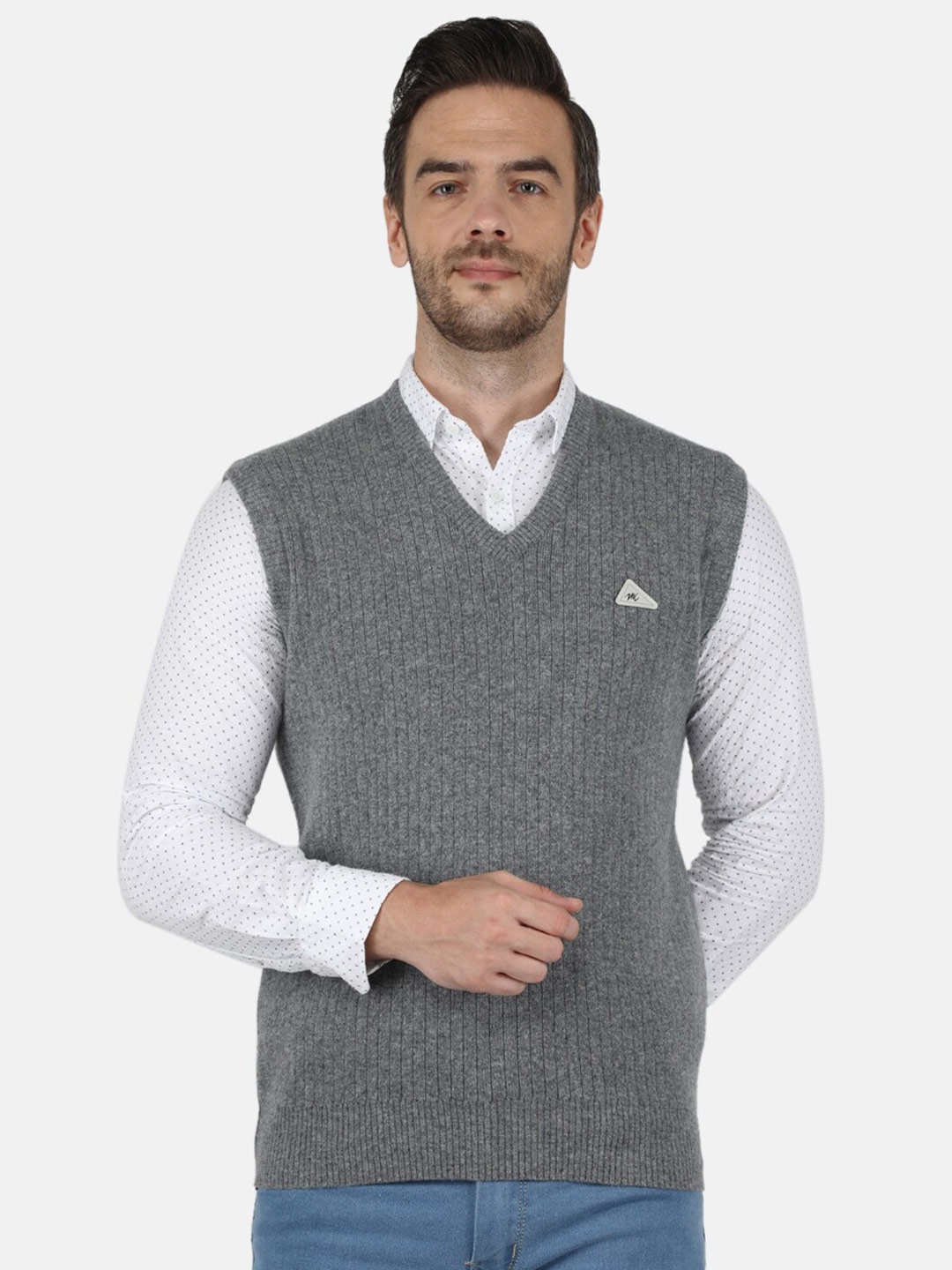 

Monte Carlo Men Grey Sweater Vest