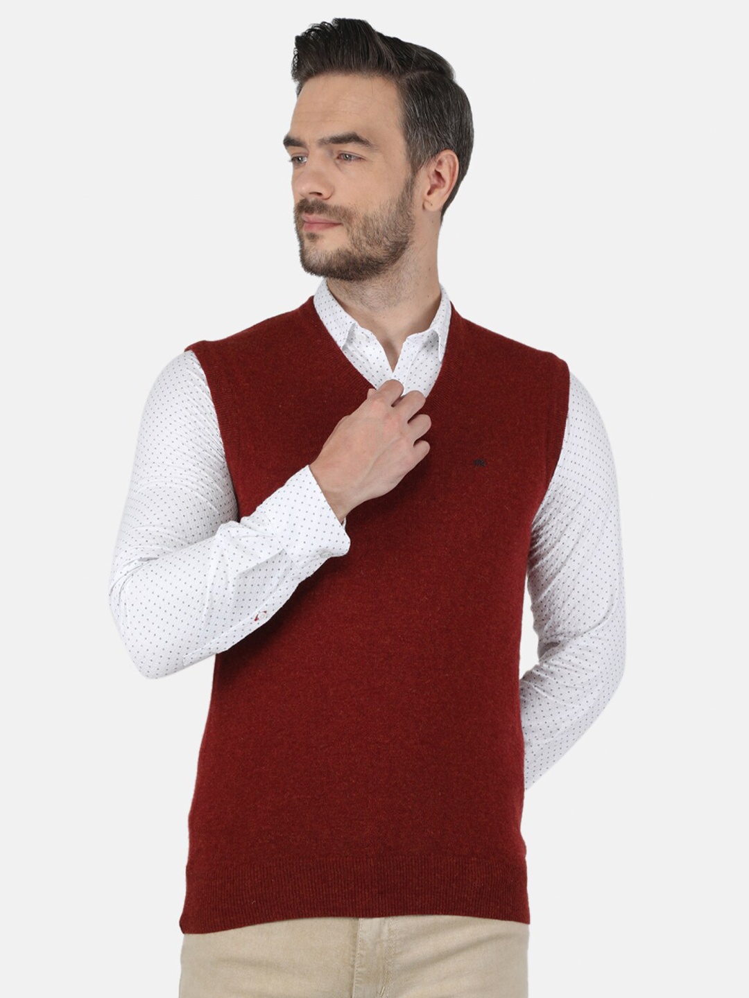 

Monte Carlo Men Rust Sweater Vest