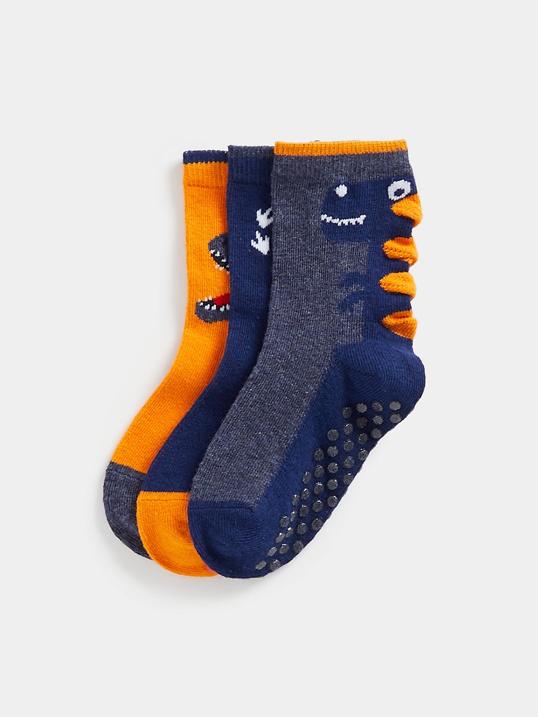 

mothercare Boys Pack of 3 Above Ankle Length Socks, Blue