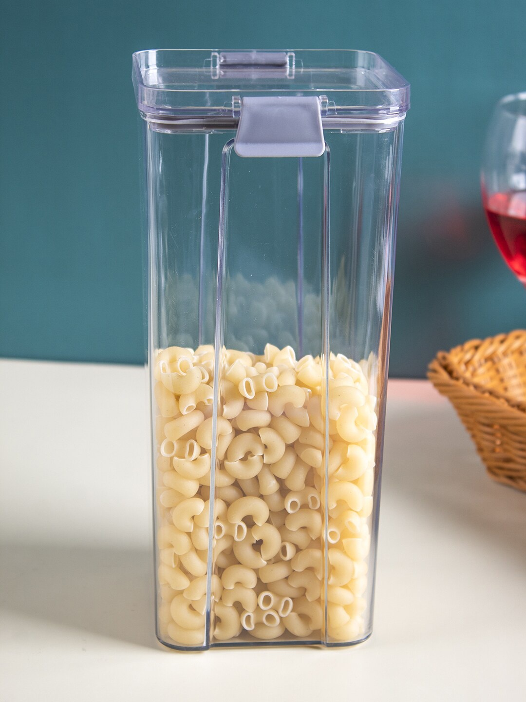 

MARKET99 Transparent Square Transparent Airtight For Kitchen Storage Box