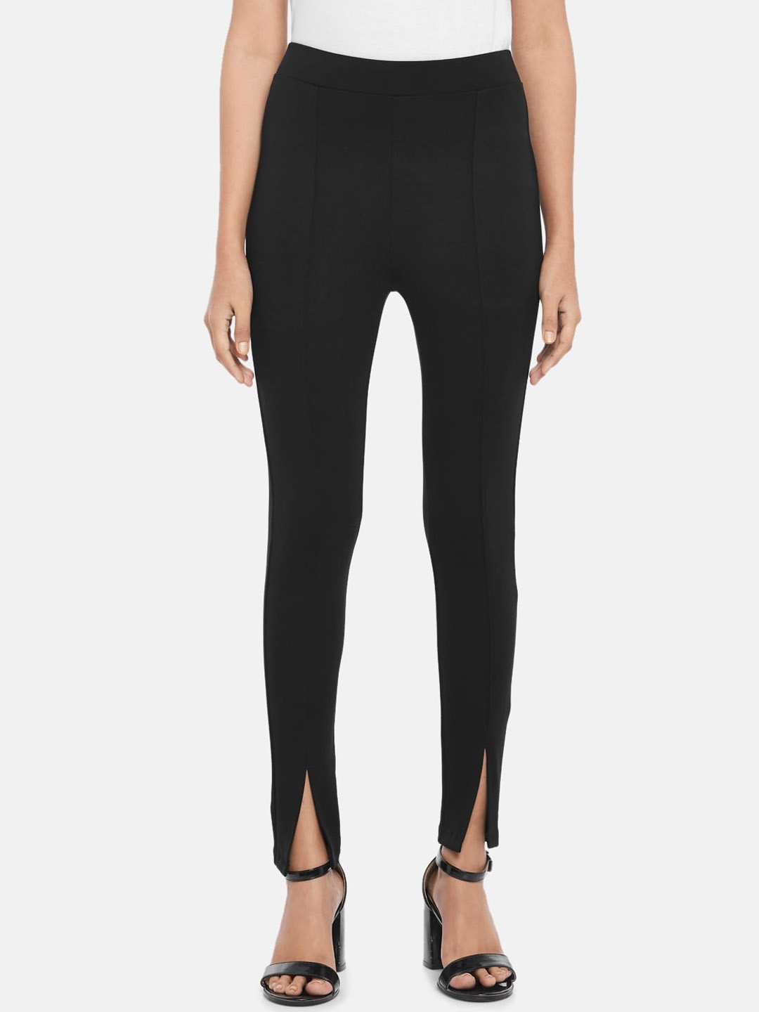 

People Women Black Skinny Fit Trousers