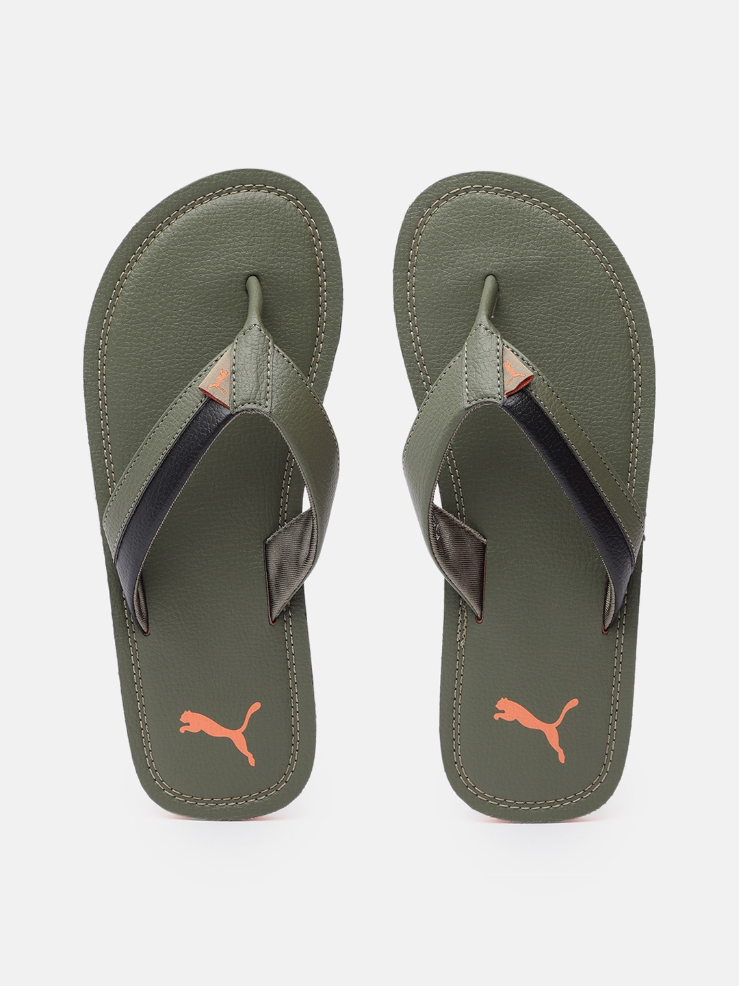 

Puma Men Green Premium Comfort Thong Flip-Flops