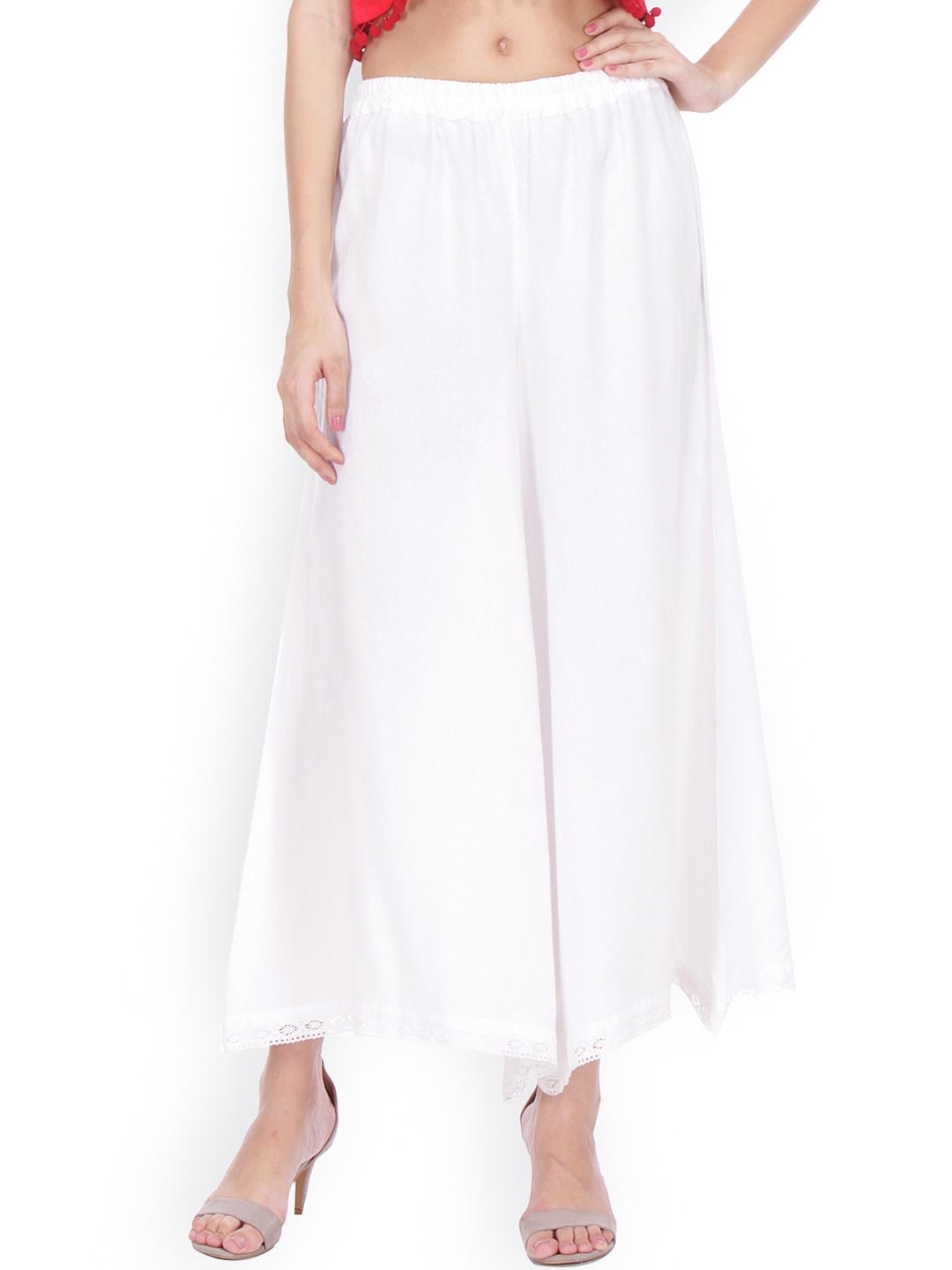 

Varanga White Straight Palazzo
