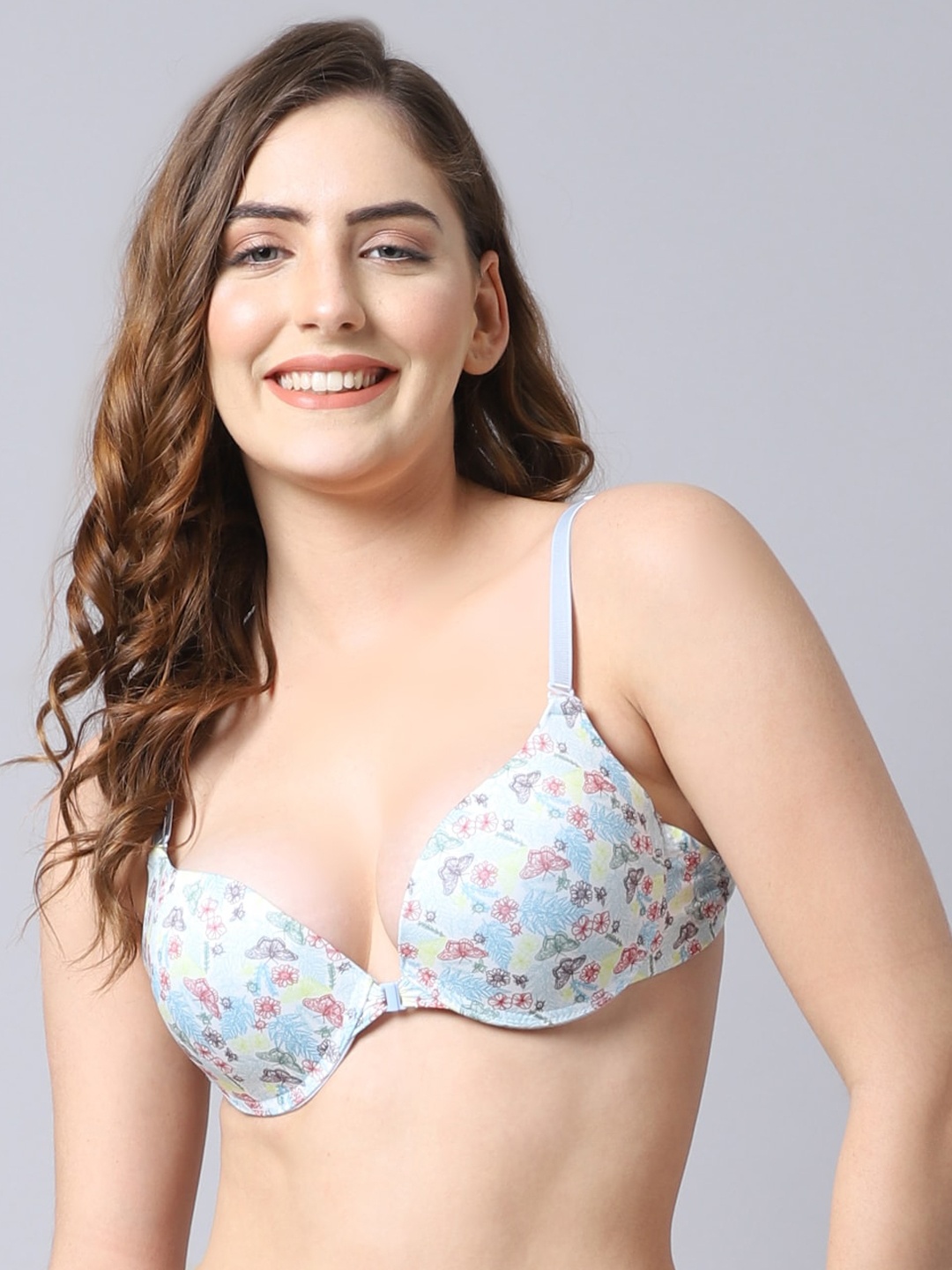 

PrettyCat Women Multi Bra, Blue