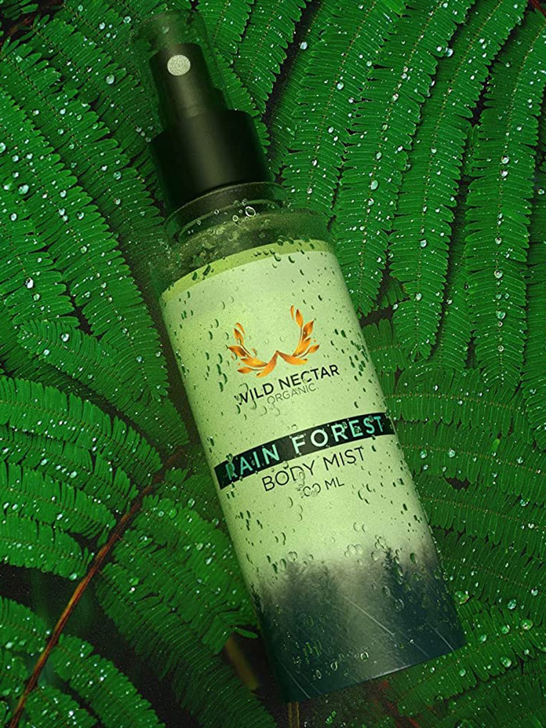 

Wild Nectar Organic Rain Forest Premium & Natural Body Mist Spray - 100ml, Green