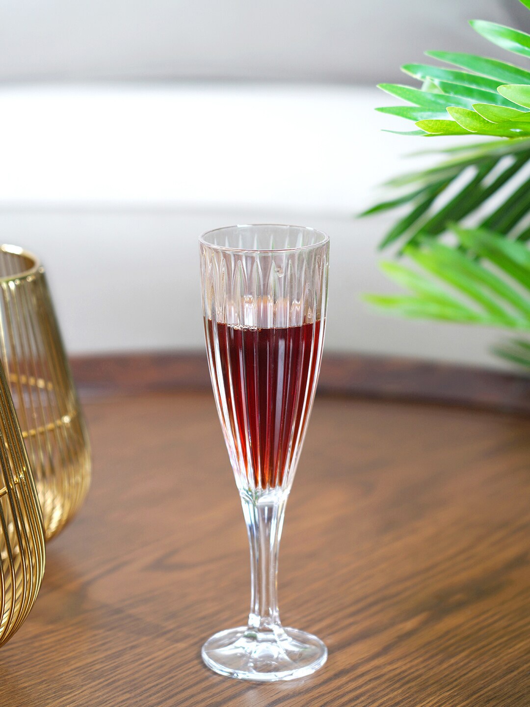 

Pure Home and Living Set Of 6 Transparent Wine Glass