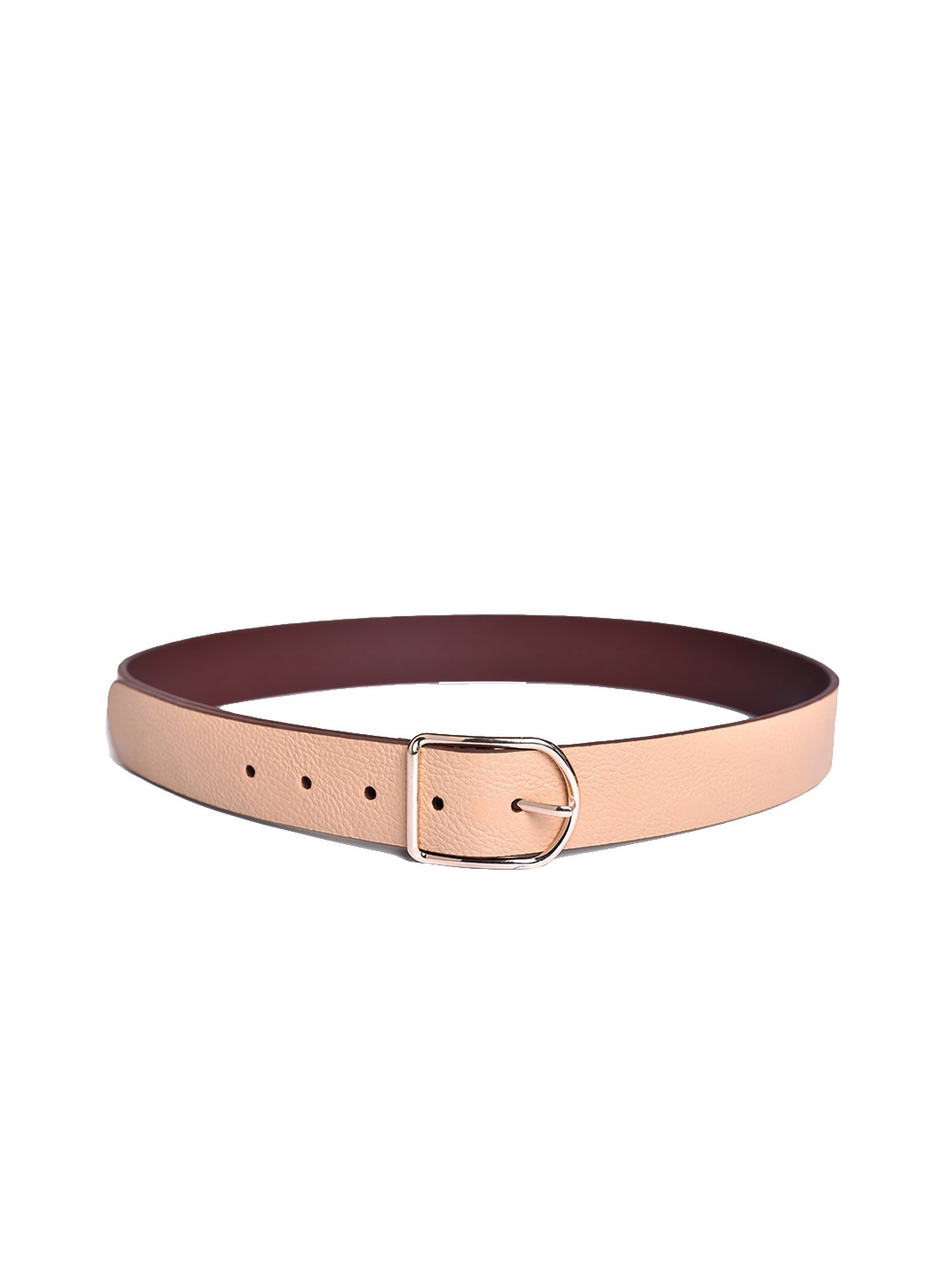 

Belwaba Women Beige Textured PU Belt