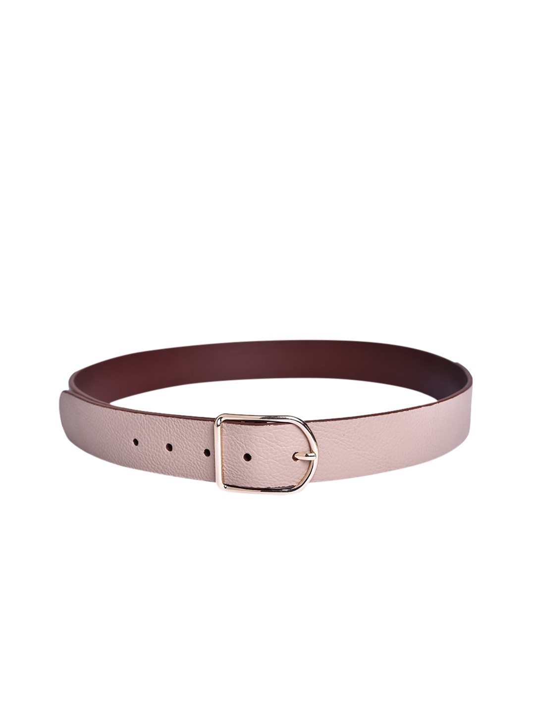 

Belwaba Women Tan Textured PU Belt