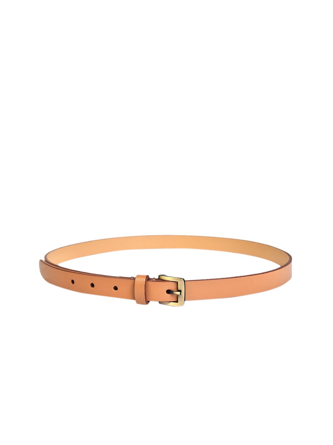 

Belwaba Women Tan Brown Slim Leather Belt