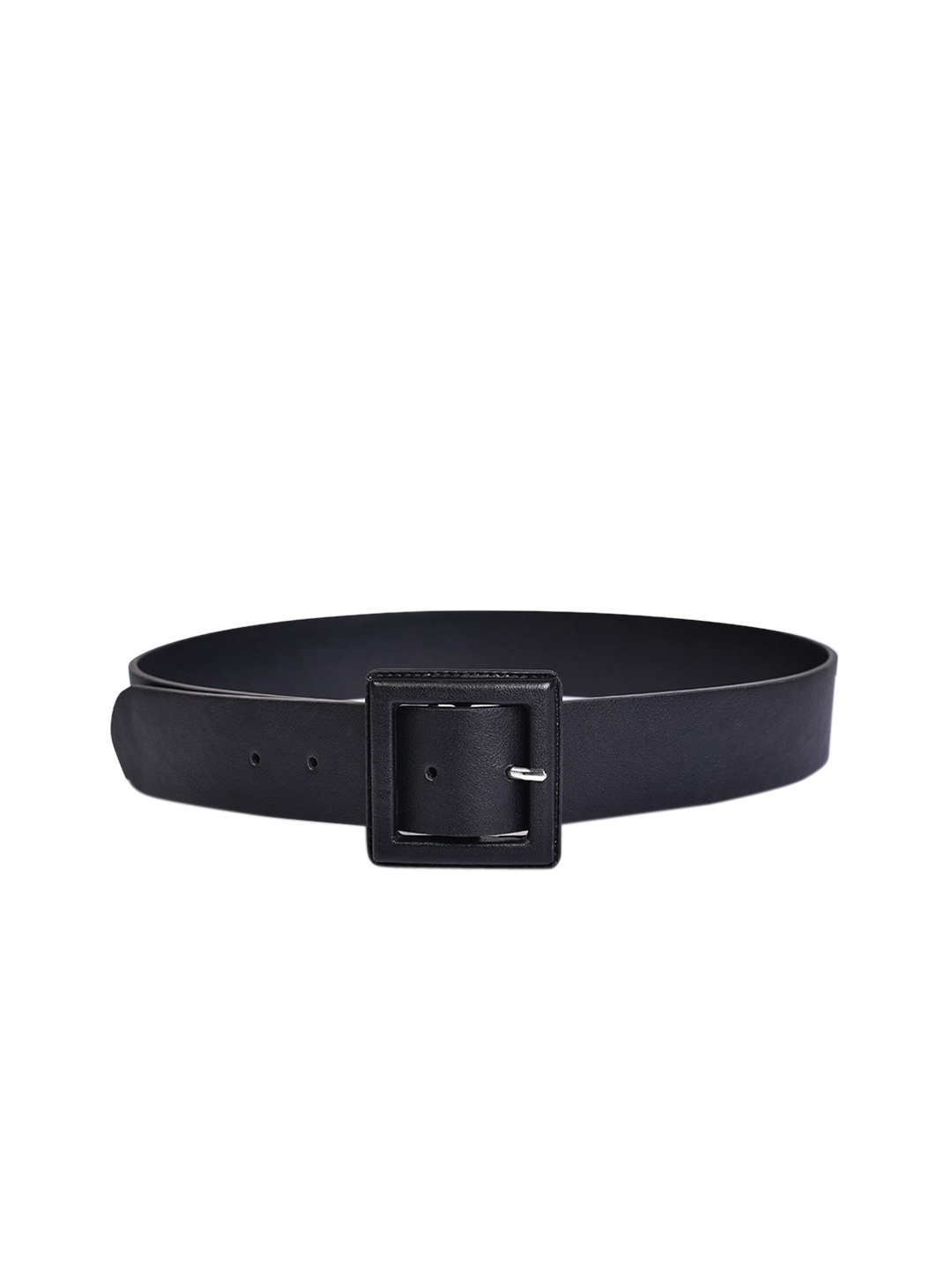 

Belwaba Women Black Textured PU Belt