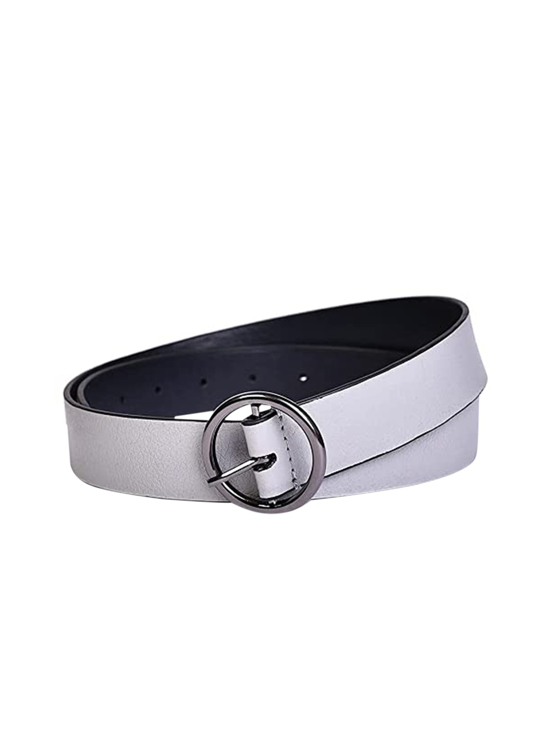 

Belwaba Women Grey Textured PU Belt