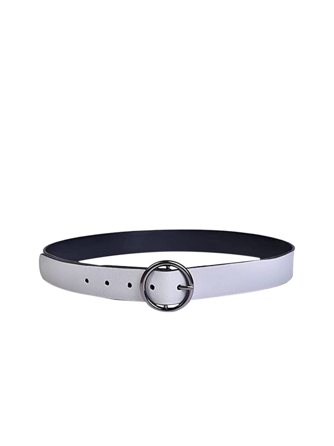 

Belwaba Women Grey Textured PU Formal Belt