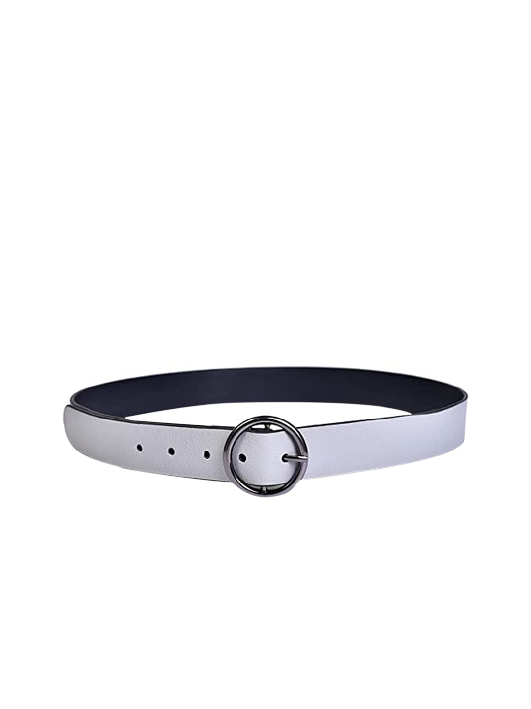 

Belwaba Women Grey Textured PU Formal Belt