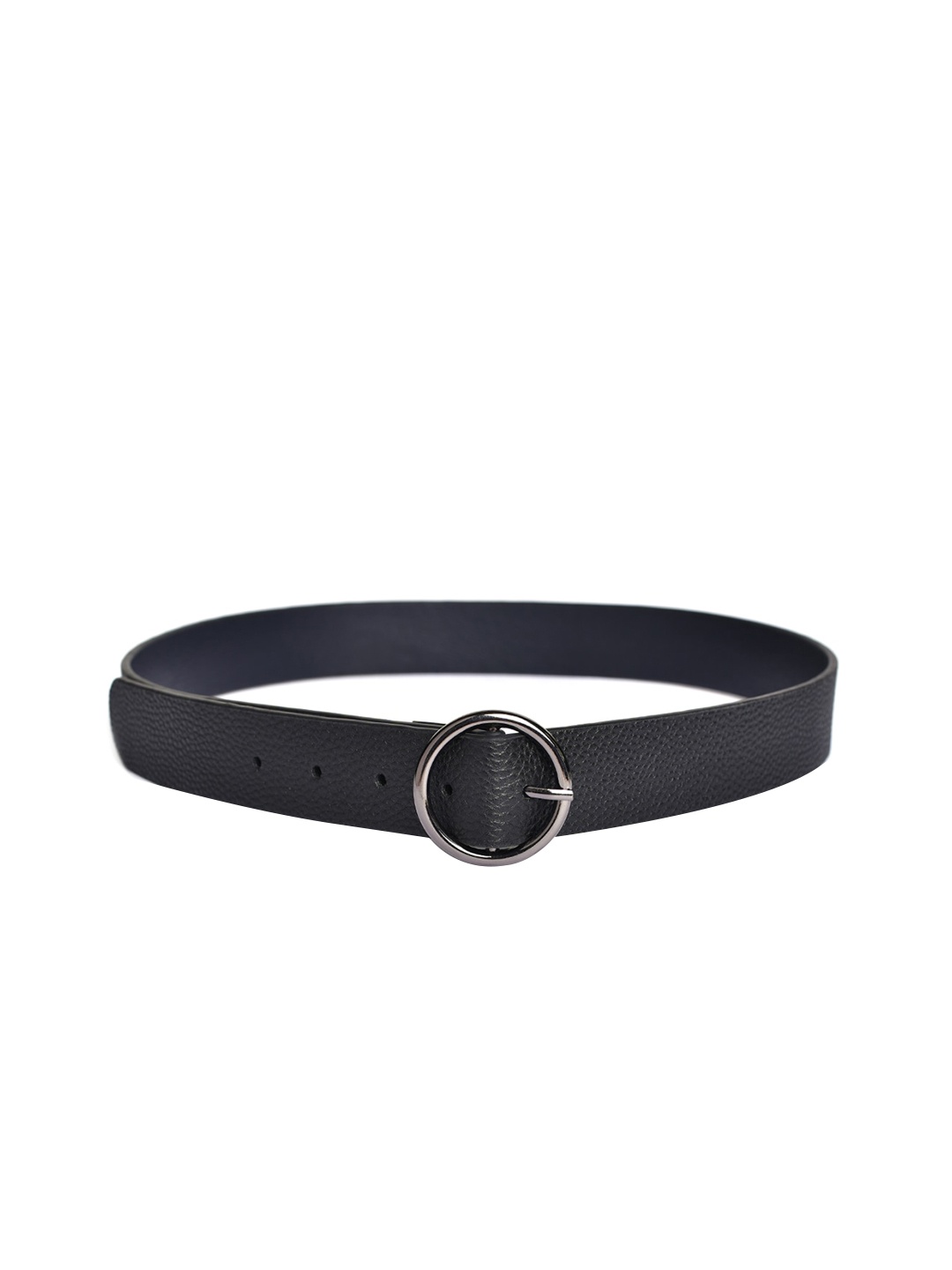 

Belwaba Women Black Textured PU Formal Belt