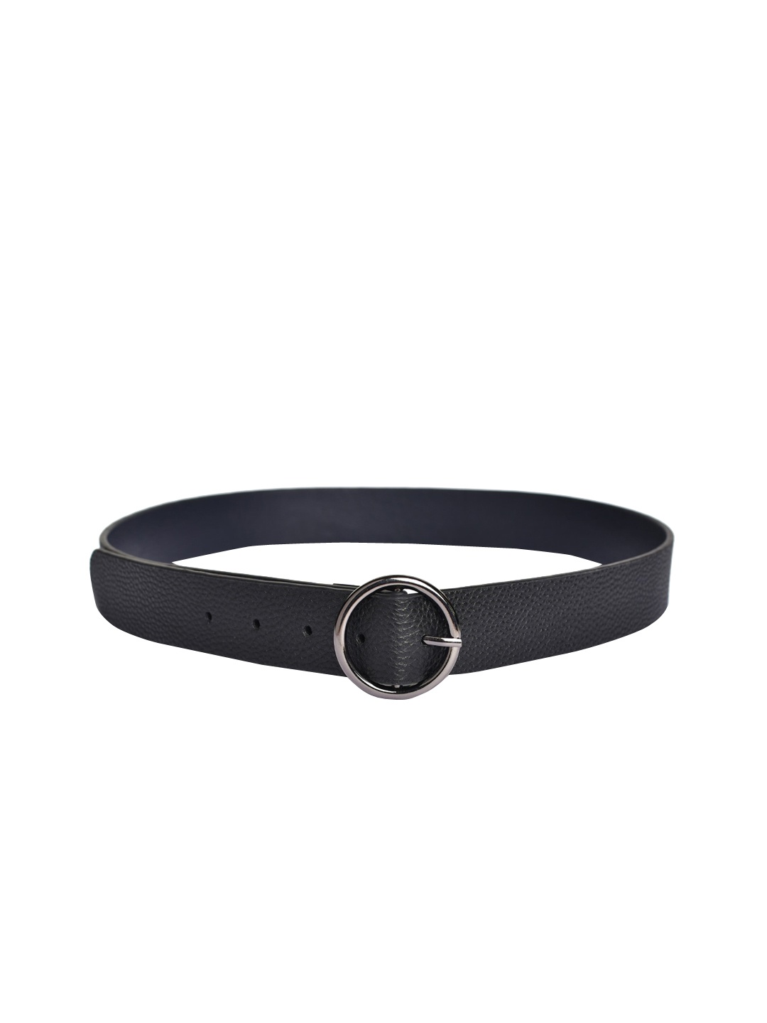 

Belwaba Women Black Textured PU Formal Belt