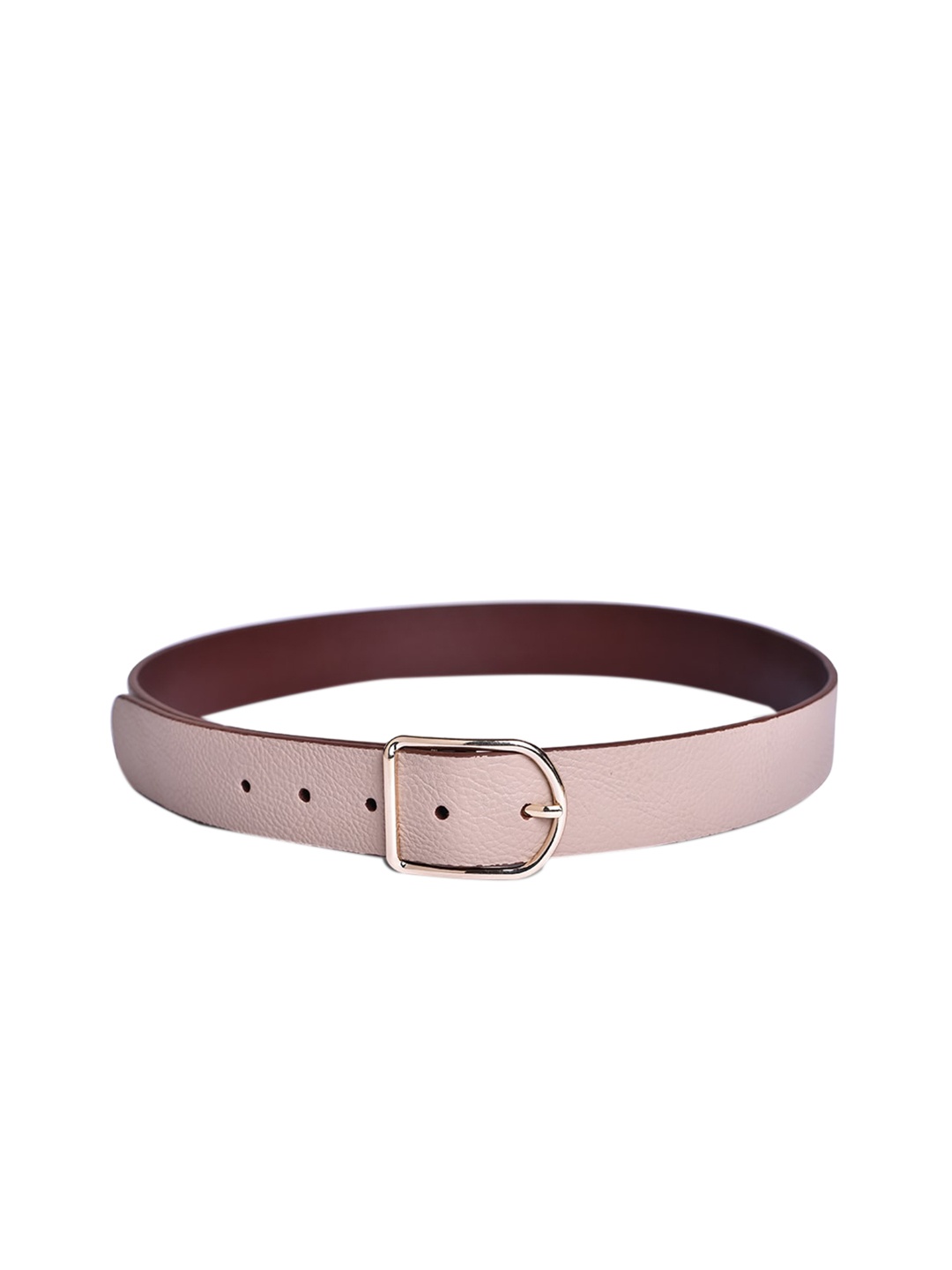 

Belwaba Women Pink Textured PU Belt