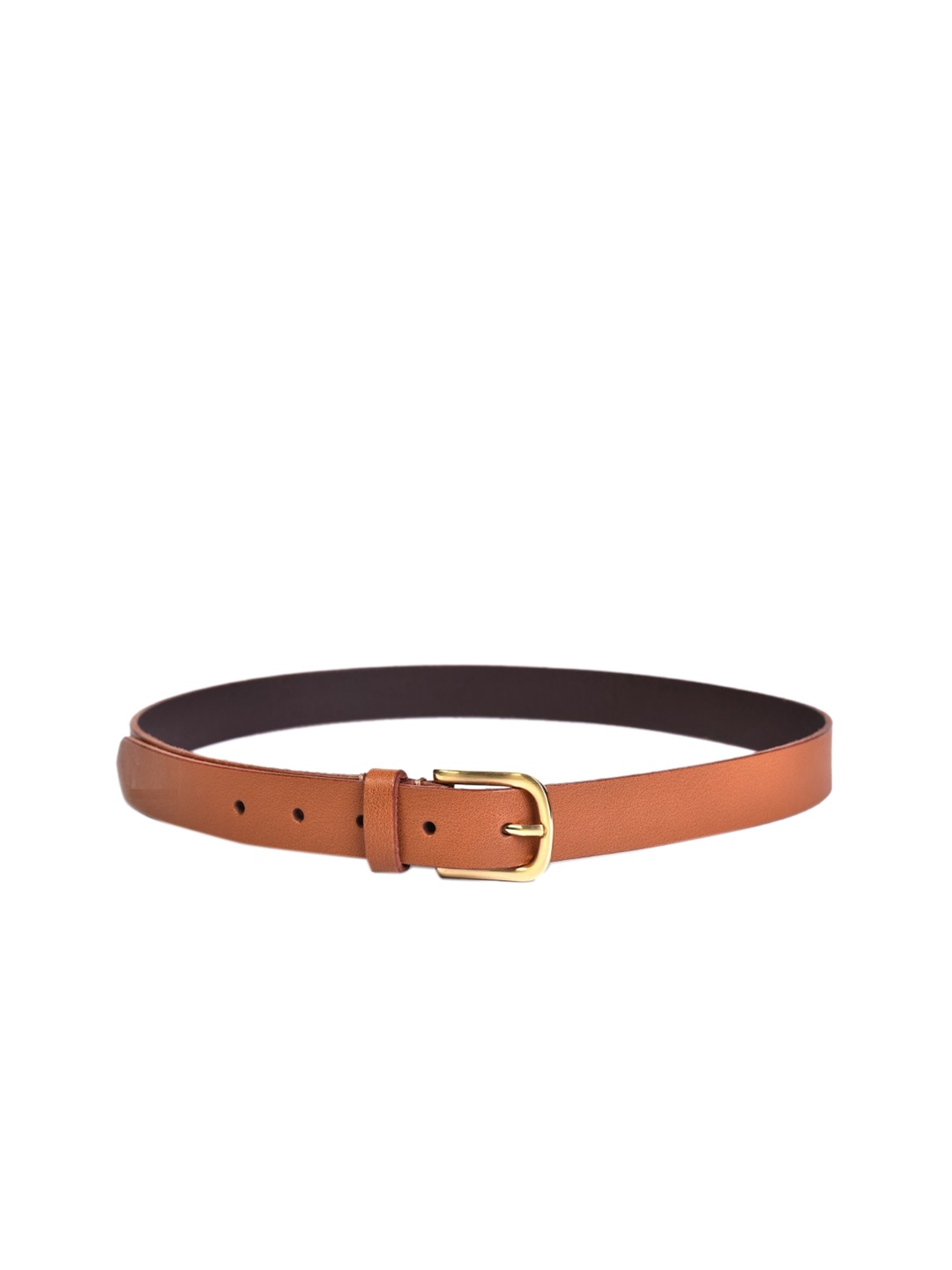 

Belwaba Women Tan Textured Leather Formal Belt