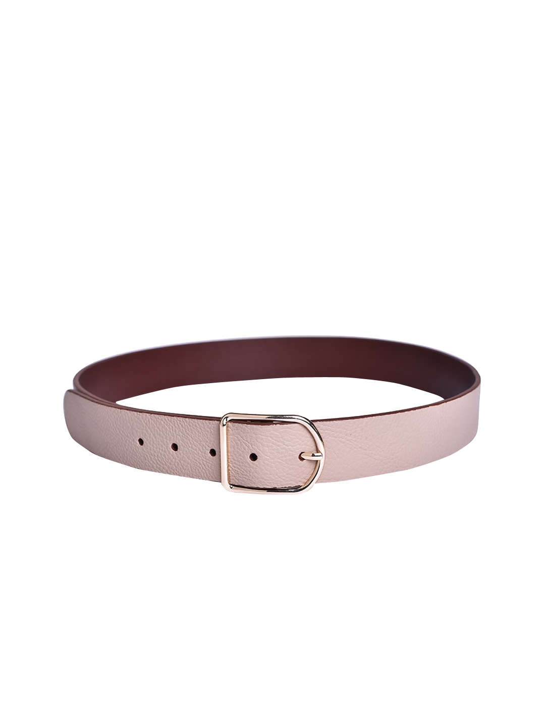 

Belwaba Women Pink Textured PU Formal Belt