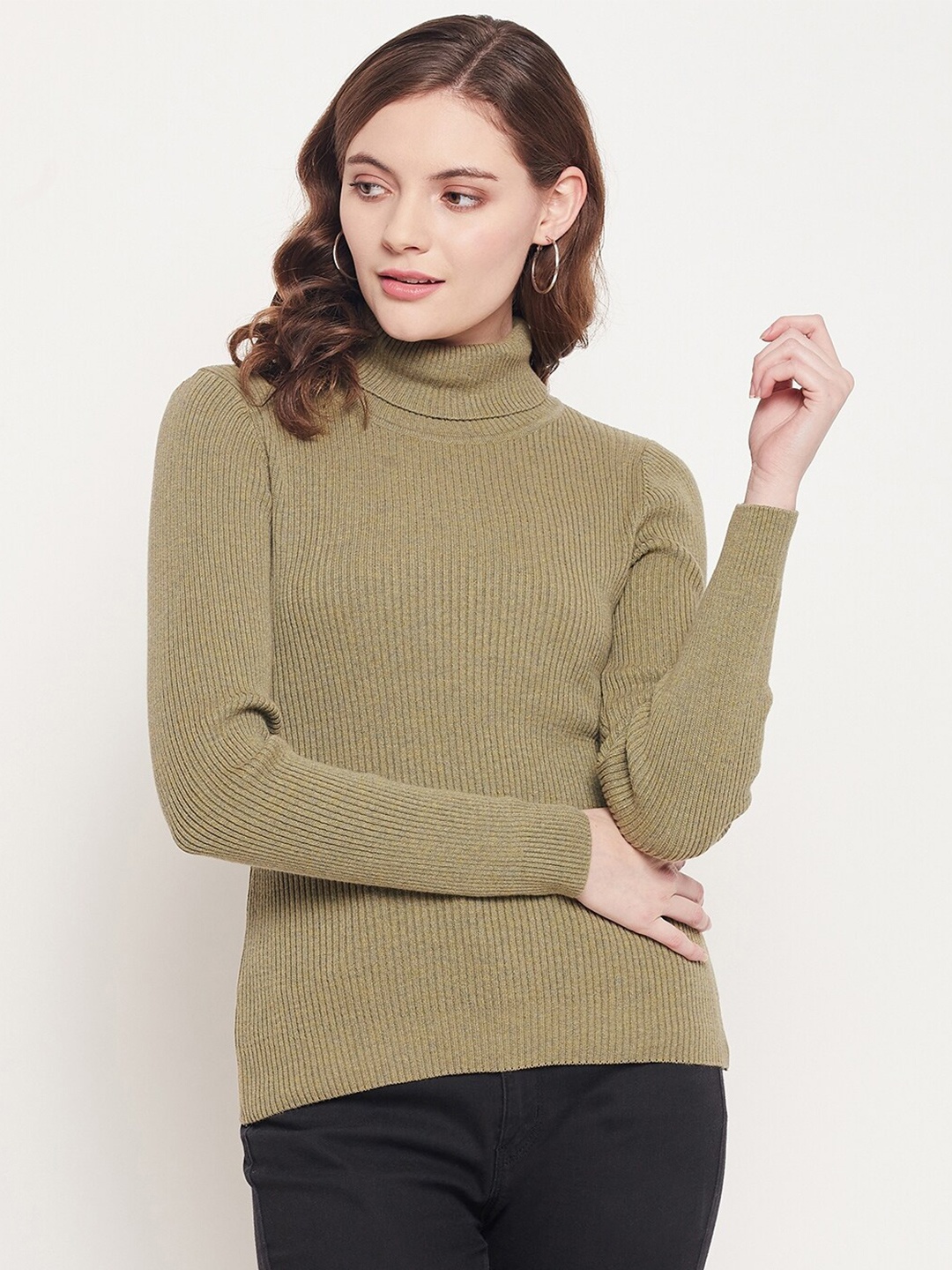 

98 Degree North Women Green Pullover