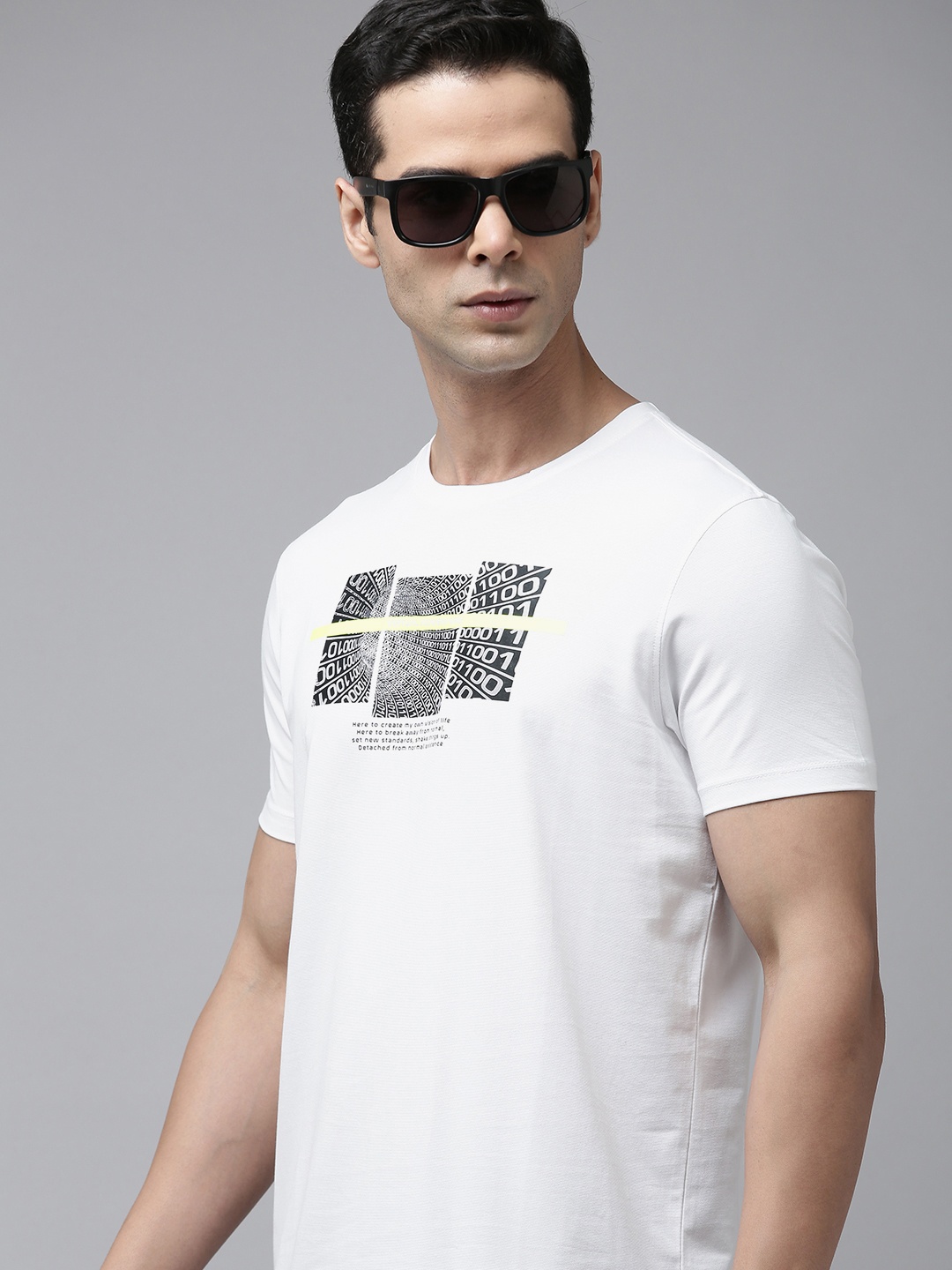 

SPYKAR Graphic Printed T-shirt, White