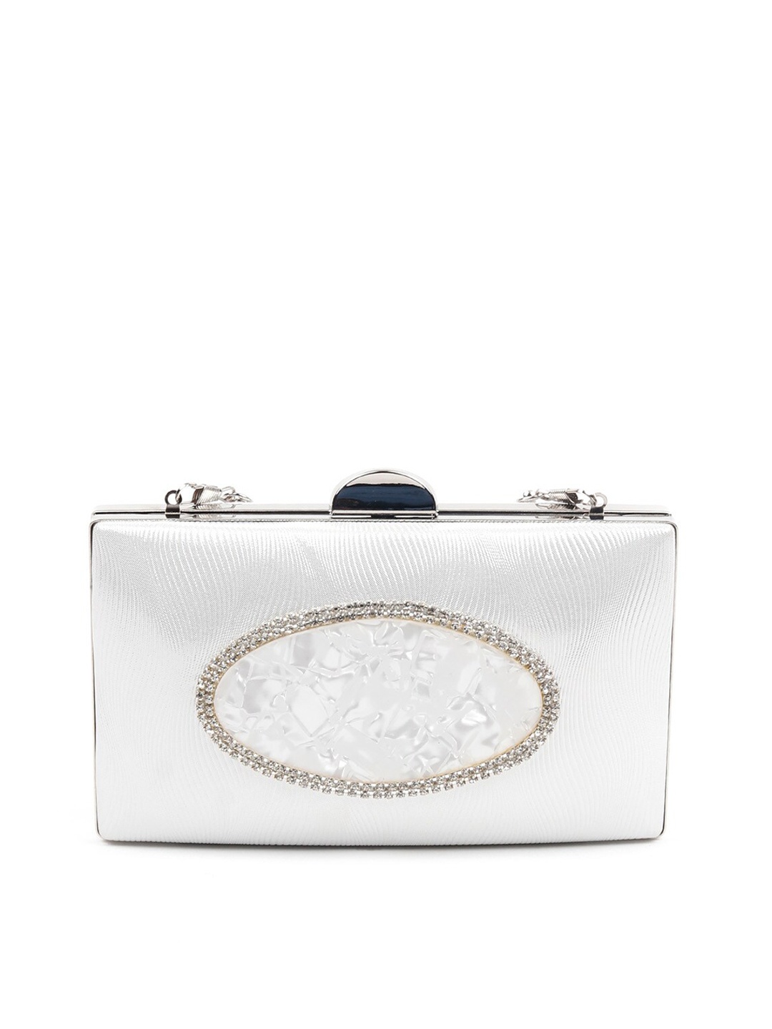 

ODETTE White Oversized Bowling Shoulder Bag