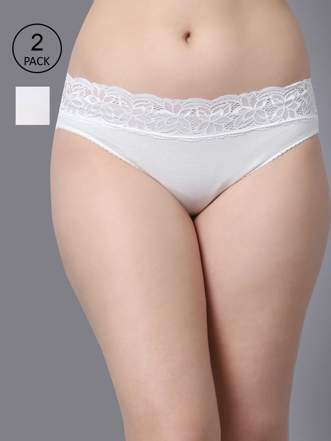 

GRACIT Women White Briefs