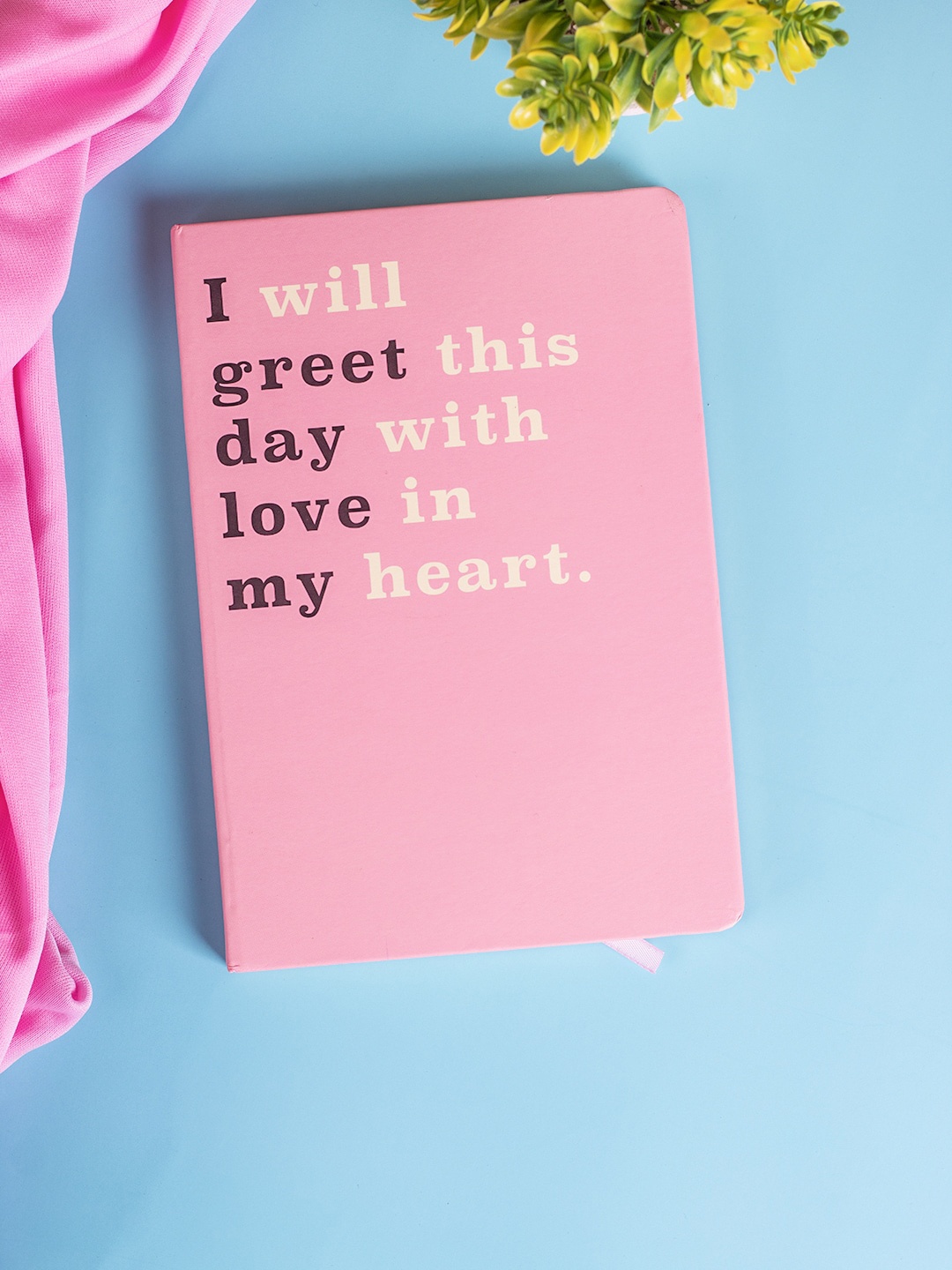 

MARKET99 Pink Printed A5 Paper Note Book