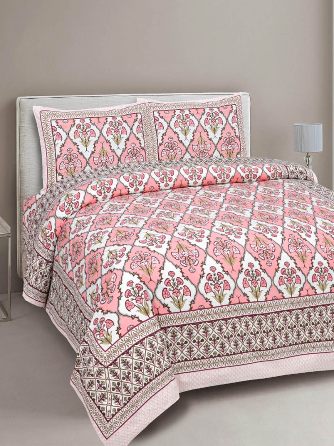 

INDHOME LIFE Unisex Multi Bedsheets, White