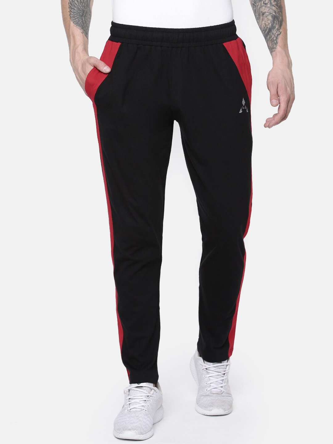 

ACTIMAXX Men Black Solid Cotton Regular Fit Track Pants