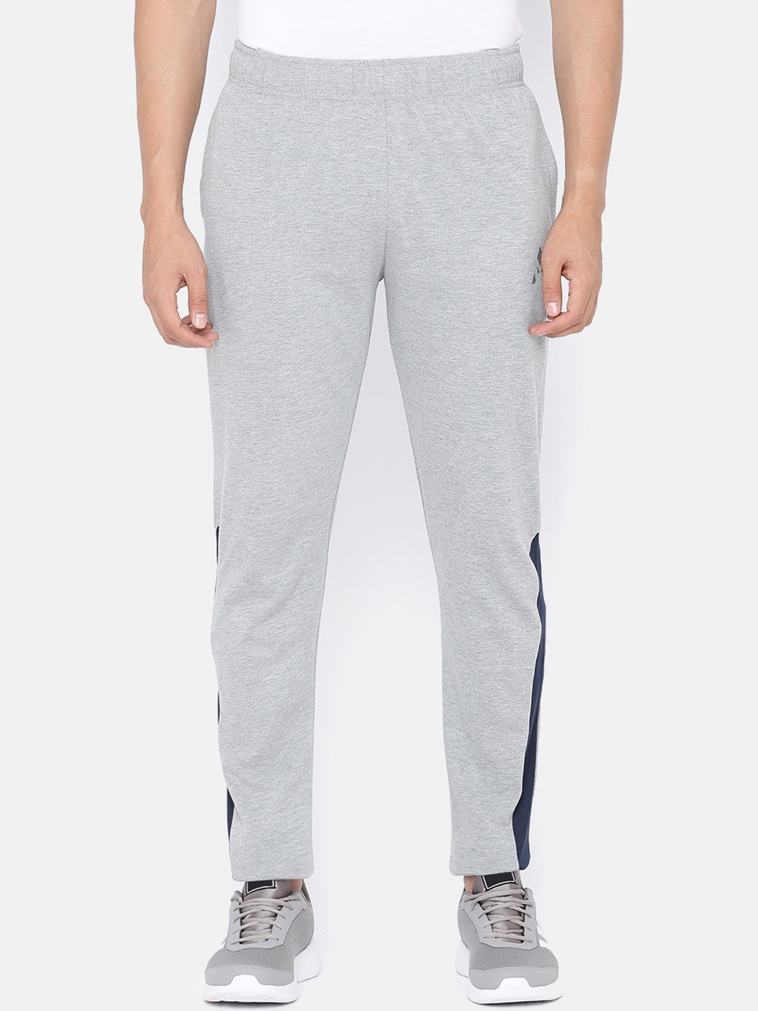 

ACTIMAXX Men Grey Melange Solid Cotton Anti Odour Track Pant