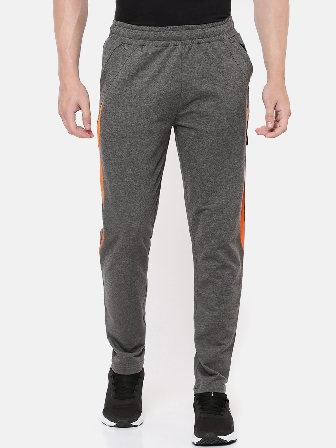 

ACTIMAXX Men Charcoal Grey Solid Cotton Track Pants