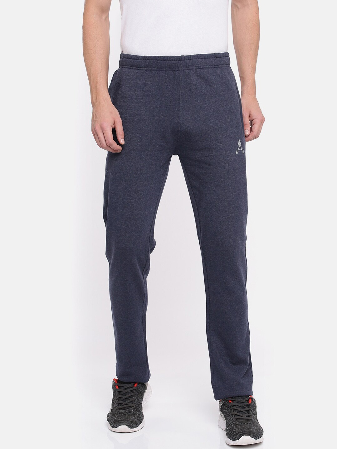 

ACTIMAXX Men Navy Blue Solid Cotton Track Pants