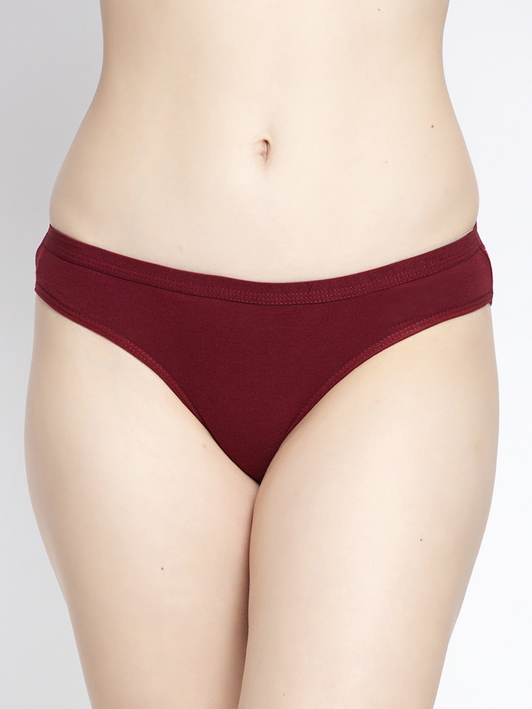 

GRACIT Women Maroon Solid Seamless Cotton Hipster Briefs