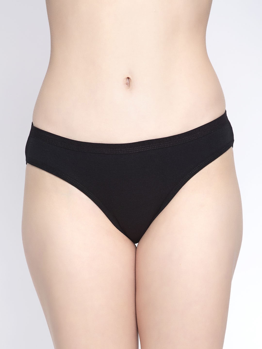 

GRACIT Women Black Solid Hipster Briefs