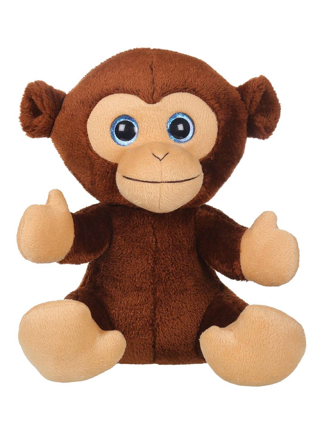 

Mirada Kids Brown Monkey With Glitter Eye Soft Toys and Dolls