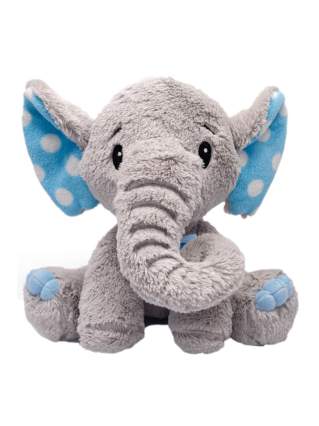 

Mirada Kids Blue & Grey Polka Dot Printed Elephant Soft Toy