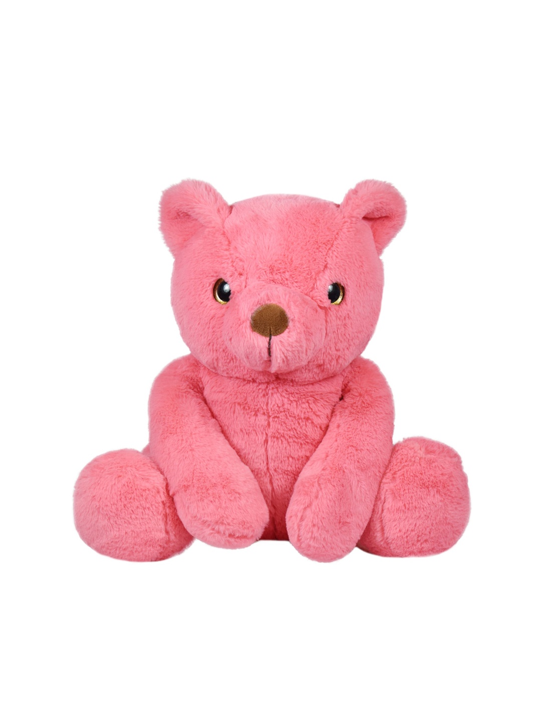 

Mirada Kids Pink Solid Glitter Eyes Bear Soft Toy