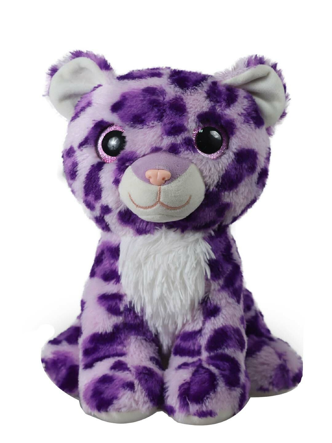 

Mirada Kids Purple Glitter Eye Leopard Soft Toys