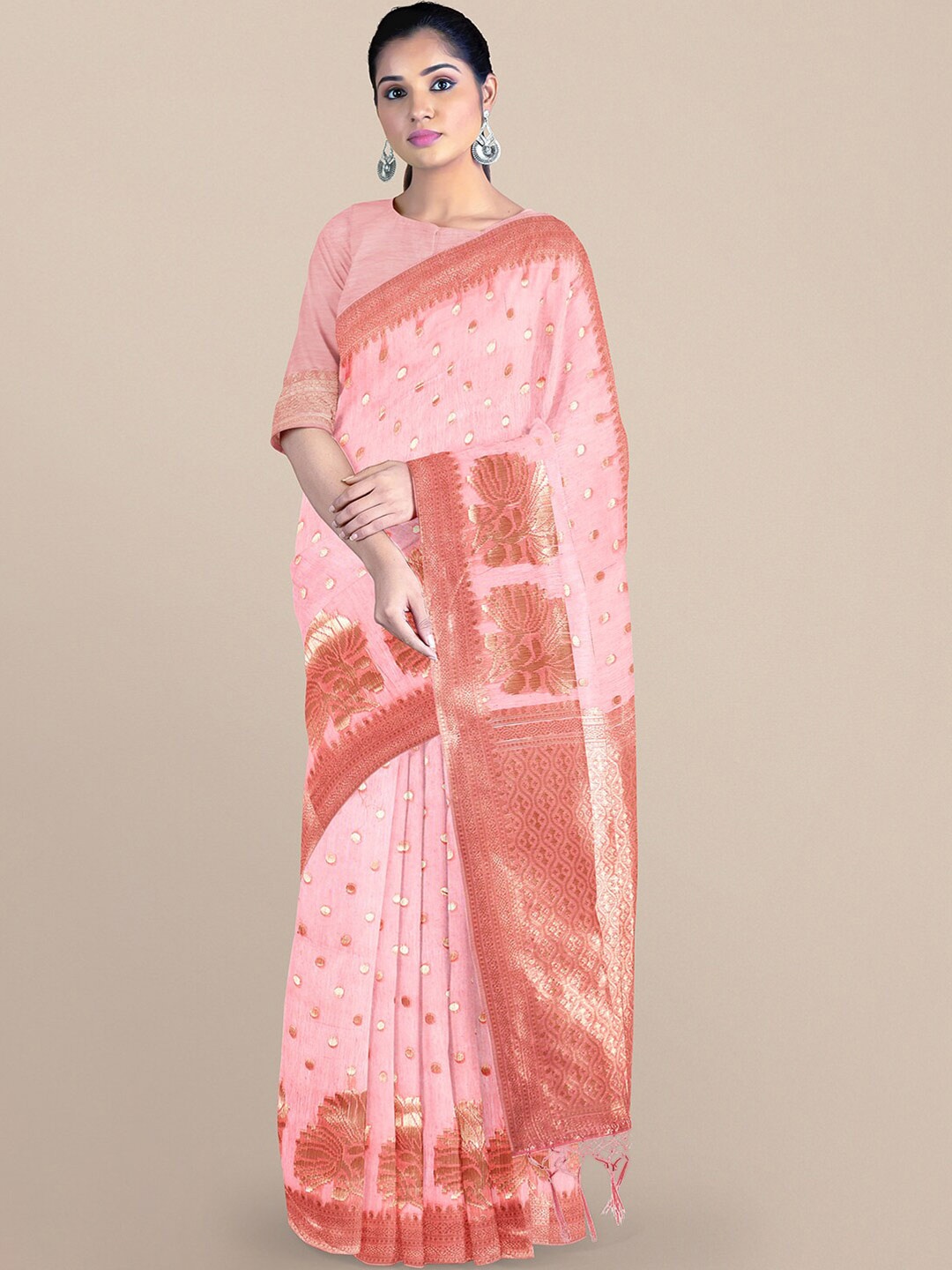 

Chhabra 555 Women Pink Sarees