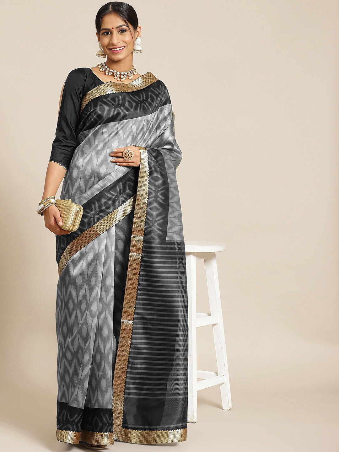 

Chhabra 555 Women Blue Sarees