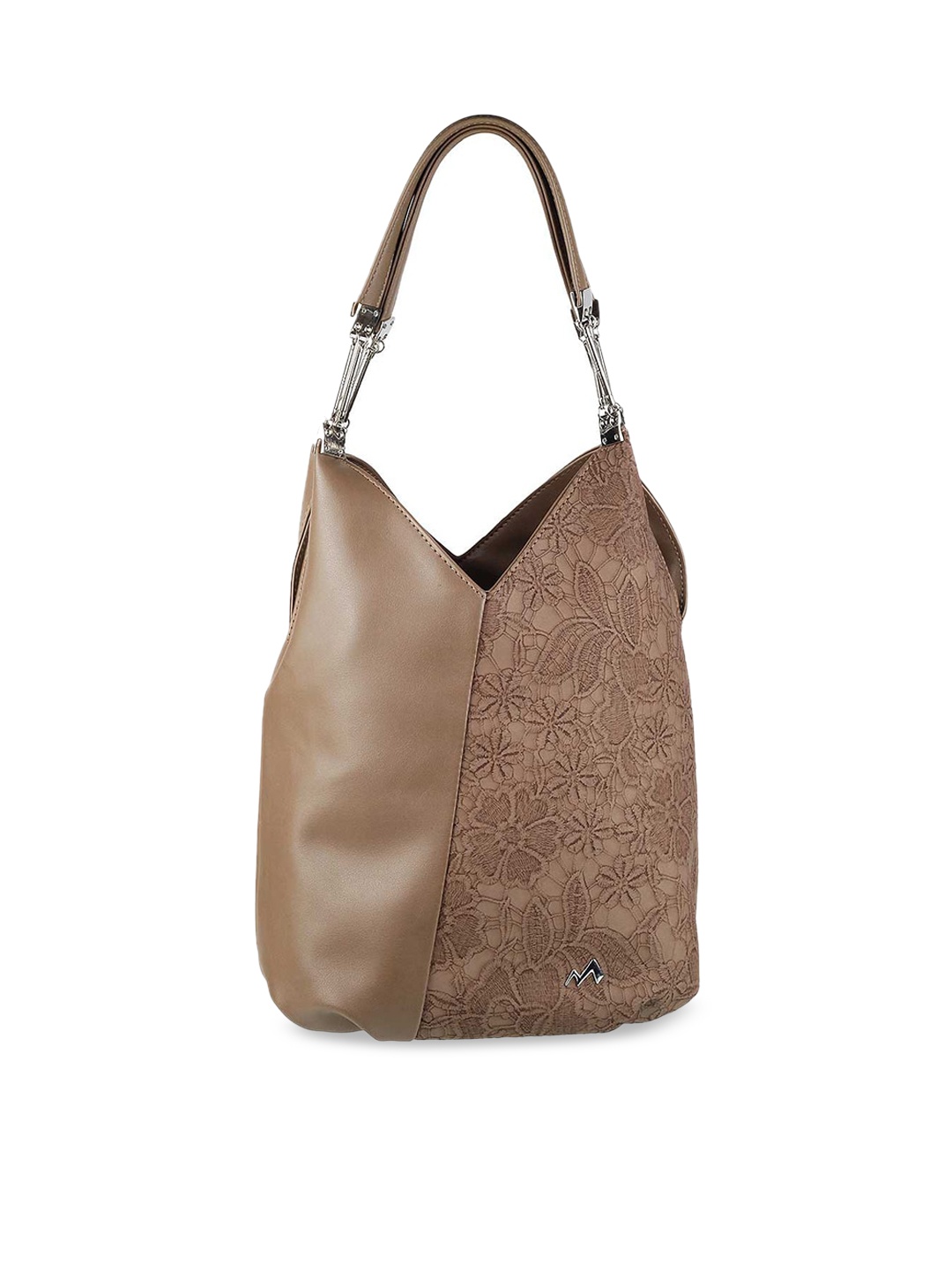 

Metro Brown Floral Shopper Hobo Bag