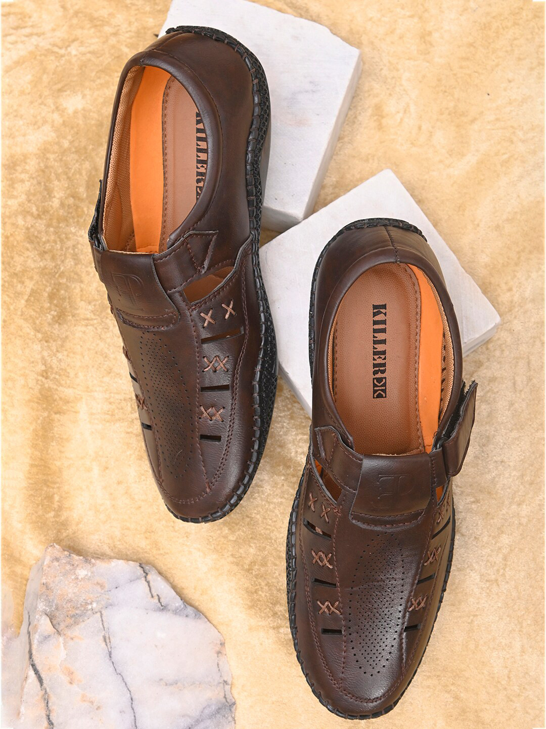 

Killer Men Brown Shoe-Style Sandals