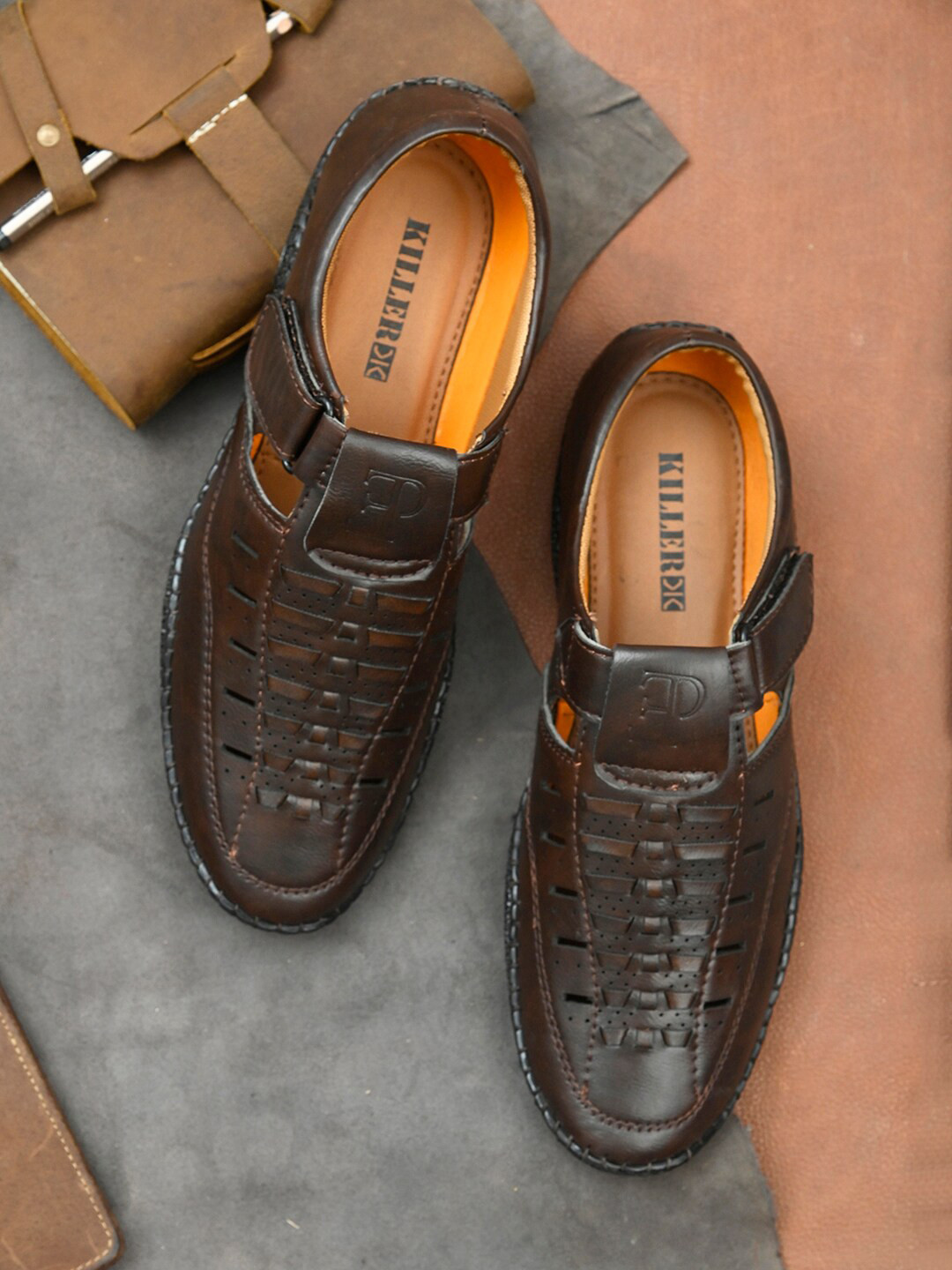 

Killer Men Brown Shoe-Style Sandals