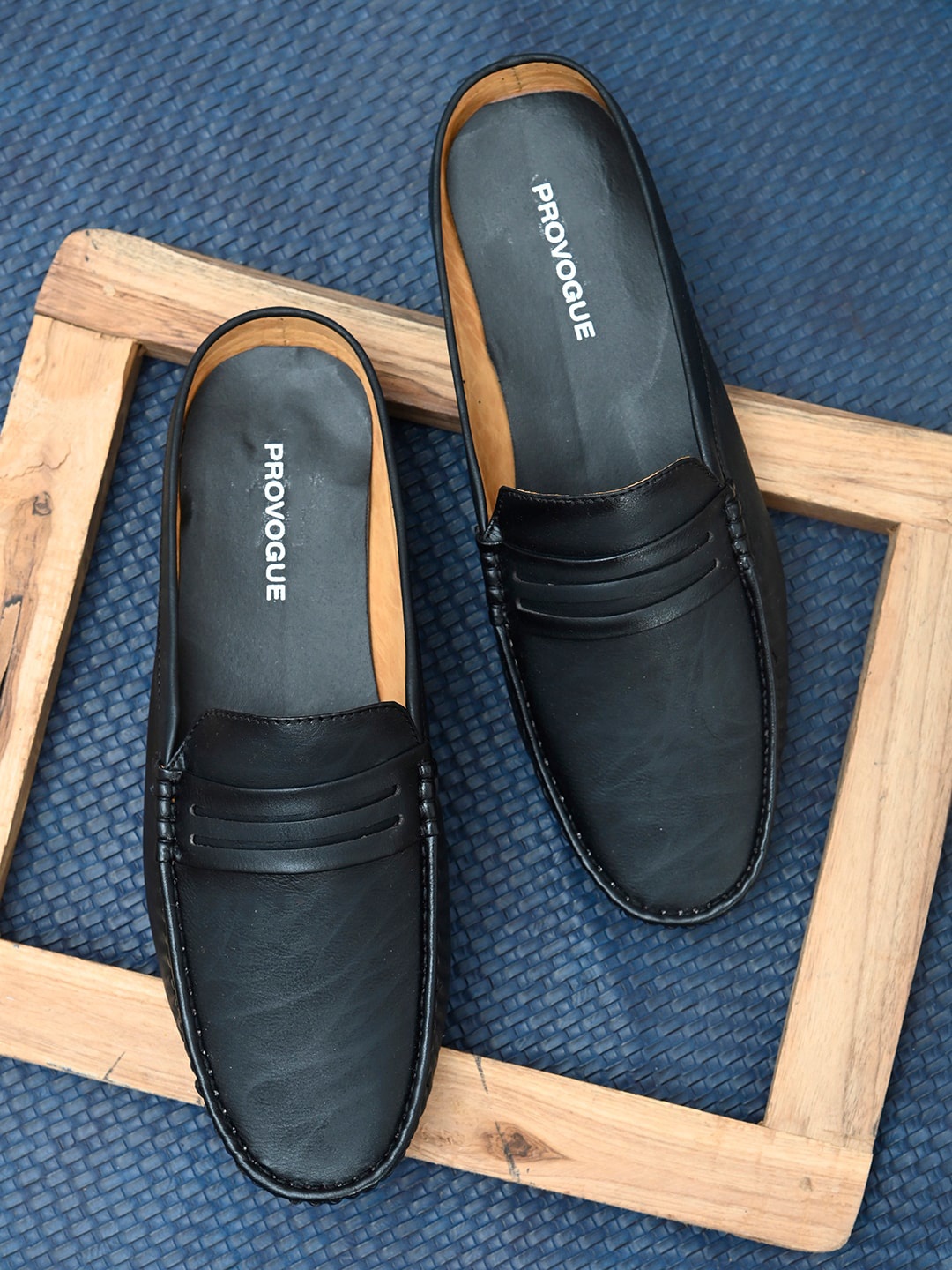 

Provogue Men Black Textured Slip-On Sneakers