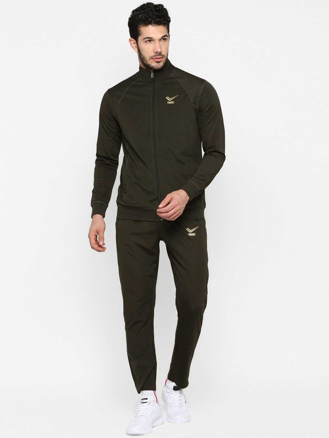 

Yuuki Men Olive Solid Tracksuits