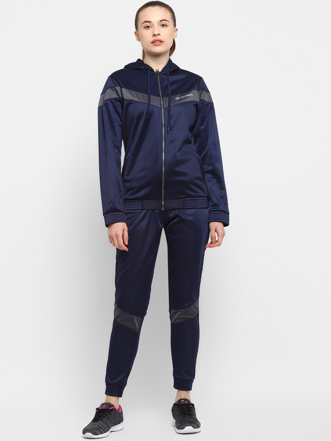 

OFF LIMITS Women Blue Solid Tracksuits
