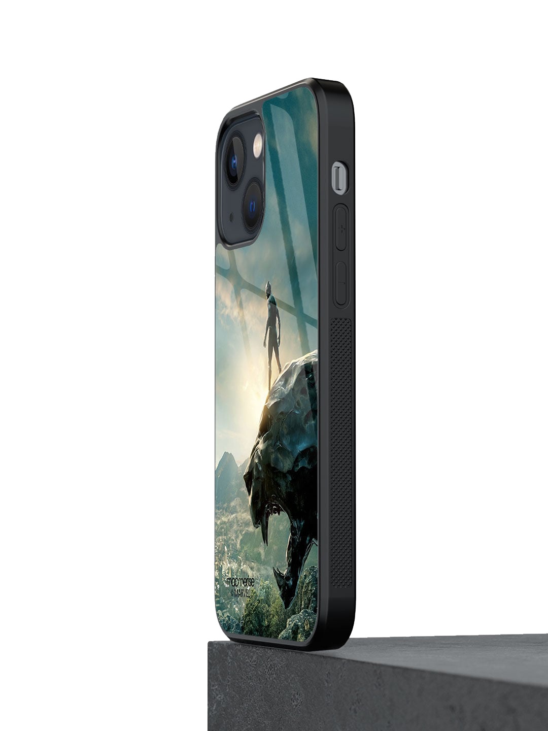 

macmerise Grey Panther Glorified iPhone 13 Mini Phone Back Case