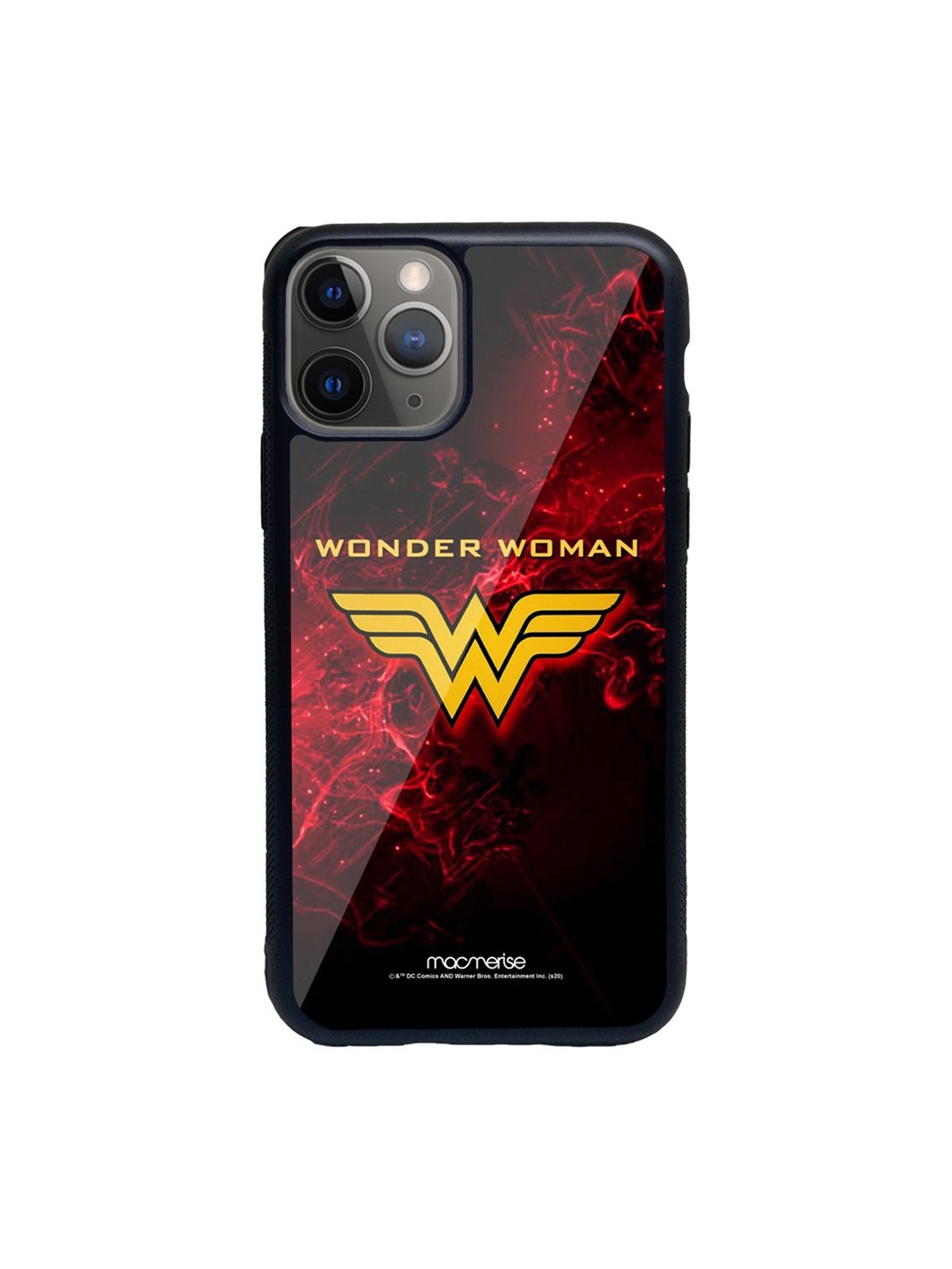 

macmerise Red Printed Glass iPhone 11 Pro Back Case