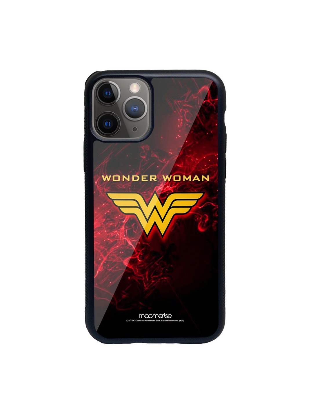 

Macmerise Black Emblem Wonder Woman Printed iPhone 11 Pro Max Back Case, Multi