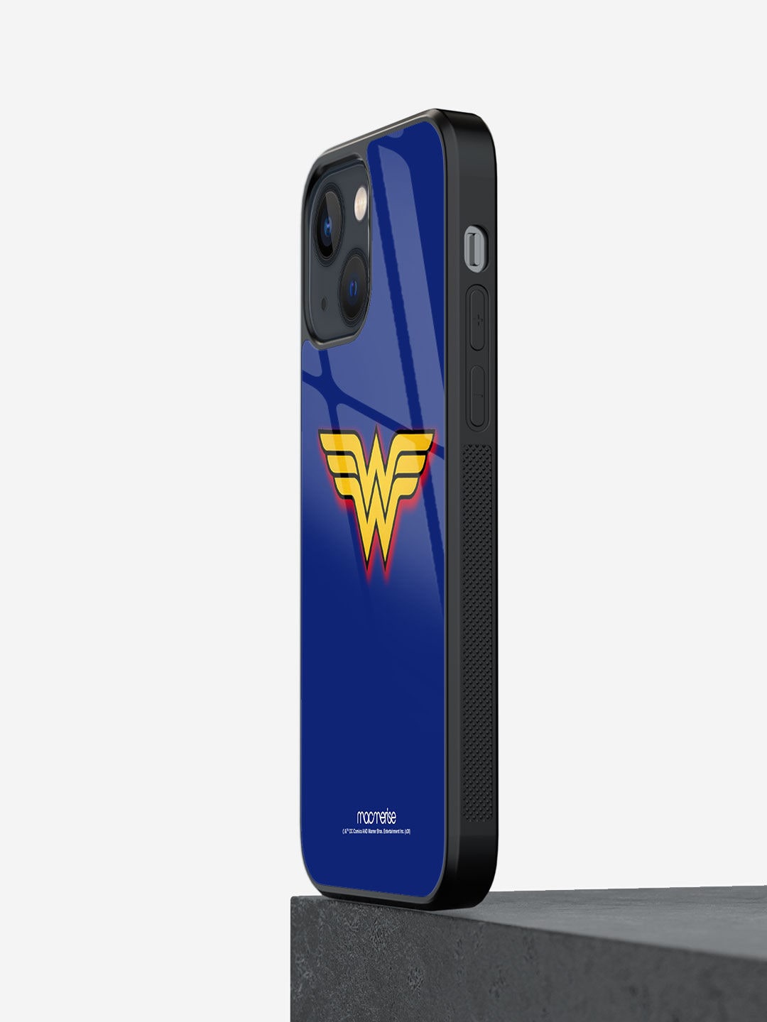 

Macmerise Black Wonder Woman Logo Printed iPhone 13 Mini Back Case, Multi